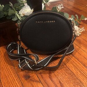 Marc Jacobs Black Round Crossbody Bag